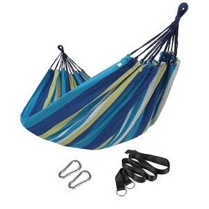 Striped Blue and Green Hammock